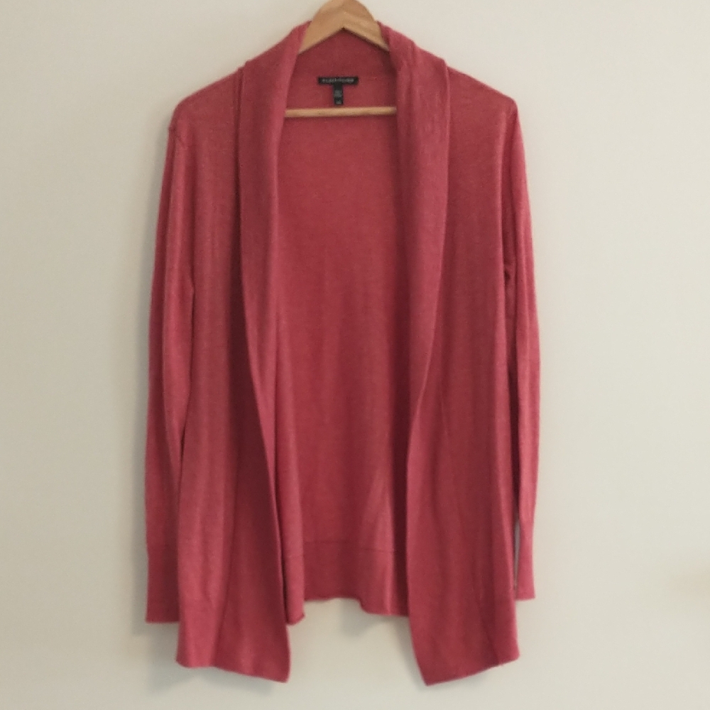 Eileen Fisher All Season Tencel Wool Alpaca Blend Cardigan SMALL